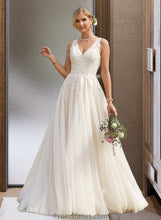 Load image into Gallery viewer, Barbara Ball-Gown/Princess V-neck Court Train Tulle Wedding Dress XXBP0013682