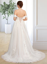 Load image into Gallery viewer, Reyna Ball-Gown/Princess Sweetheart Sweep Train Tulle Wedding Dress XXBP0013685