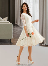 Load image into Gallery viewer, Luciana A-Line Knee-Length Wedding Dress XXBP0013699