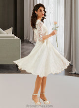 Load image into Gallery viewer, Luciana A-Line Knee-Length Wedding Dress XXBP0013699