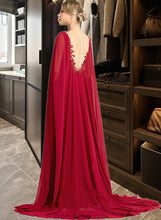 Load image into Gallery viewer, Siena A-Line V-neck Floor-Length Chiffon Wedding Dress With Sequins XXBP0013718