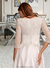 Load image into Gallery viewer, Annika A-Line Scoop Neck Tea-Length Wedding Dress With Pockets XXBP0013723