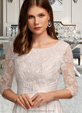 Load image into Gallery viewer, Annika A-Line Scoop Neck Tea-Length Wedding Dress With Pockets XXBP0013723