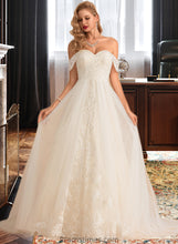 Load image into Gallery viewer, Lila Ball-Gown/Princess Chapel Train Tulle Lace Wedding Dress With Sequins XXBP0013726