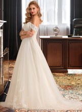 Load image into Gallery viewer, Lila Ball-Gown/Princess Chapel Train Tulle Lace Wedding Dress With Sequins XXBP0013726