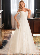 Load image into Gallery viewer, Lila Ball-Gown/Princess Chapel Train Tulle Lace Wedding Dress With Sequins XXBP0013726