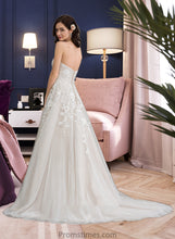 Load image into Gallery viewer, Lilianna Ball-Gown/Princess Sweetheart Court Train Tulle Wedding Dress XXBP0013732