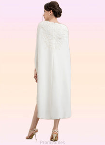 Lesly Sheath/Column Sweetheart Knee-Length Lace Stretch Crepe Mother of the Bride Dress With Beading XXB126P0014973