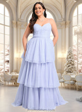 Load image into Gallery viewer, Lauren Ball-Gown/Princess Sweetheart Sweep Train Tulle Prom Dresses With Bow XXBP0025843