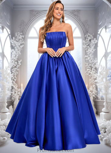 Jaden Ball-Gown/Princess Straight Floor-Length Satin Prom Dresses XXBP0025831