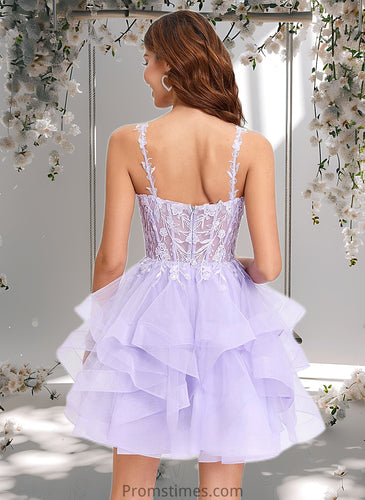 Jaliyah Ball-Gown/Princess Sweetheart Short Tulle Homecoming Dress XXBP0025677