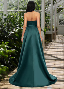 Sibyl Ball-Gown/Princess Sweep Train Satin Prom Dresses XXBP0022207