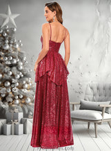 Load image into Gallery viewer, Genesis A-line Sweetheart Floor-Length Sequin Prom Dresses XXBP0025868