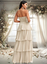 Load image into Gallery viewer, Joy A-line Sweetheart Floor-Length Chiffon Bridesmaid Dress XXBP0025762