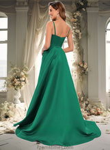 Load image into Gallery viewer, Reese A-line Sweetheart Sweep Train Satin Prom Dresses XXBP0025846