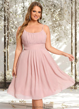 Load image into Gallery viewer, Sadie A-line Scoop Knee-Length Chiffon Homecoming Dress XXBP0025686