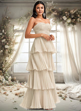 Load image into Gallery viewer, Joy A-line Sweetheart Floor-Length Chiffon Bridesmaid Dress XXBP0025762