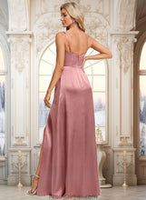 Load image into Gallery viewer, Anabelle A-line Cowl Floor-Length Stretch Satin Prom Dresses XXBP0025881