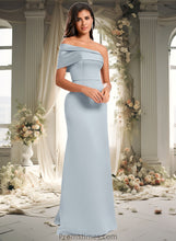 Load image into Gallery viewer, Evelyn A-line Asymmetrical Off the Shoulder Floor-Length Satin Prom Dresses XXBP0025884