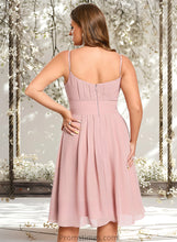 Load image into Gallery viewer, Sadie A-line Scoop Knee-Length Chiffon Homecoming Dress XXBP0025686