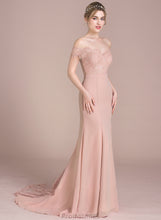 Load image into Gallery viewer, Court Sequins Chiffon Anne Off-the-Shoulder With Train Prom Dresses Lace Trumpet/Mermaid