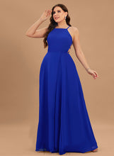 Load image into Gallery viewer, Scoop Prom Dresses Floor-Length Delilah Chiffon A-Line