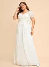 Load image into Gallery viewer, Dress A-Line Floor-Length V-neck Chiffon Wedding Wedding Dresses Elva