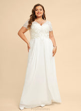 Load image into Gallery viewer, Dress A-Line Floor-Length V-neck Chiffon Wedding Wedding Dresses Elva