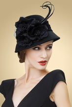 Load image into Gallery viewer, Ladies&#39; Elegant Autumn/Winter Wool With Bowler /Cloche Hat