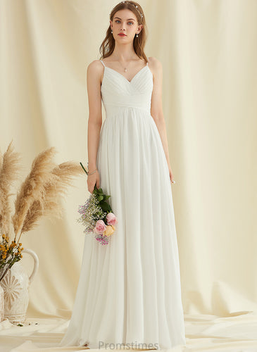 Wedding Dresses Chiffon Miranda A-Line Floor-Length Wedding Dress V-neck