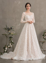 Load image into Gallery viewer, Lace Alexandria Court Illusion Dress Wedding Dresses Wedding Train Ball-Gown/Princess