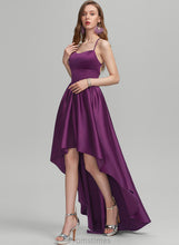 Load image into Gallery viewer, Asymmetrical Satin Kiera Ball-Gown/Princess Square Neckline Prom Dresses