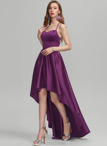 Asymmetrical Satin Kiera Ball-Gown/Princess Square Neckline Prom Dresses