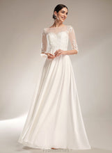 Load image into Gallery viewer, With Sequins Train Wedding Dresses A-Line Illusion Wedding Harper Dress Sweep