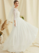 Load image into Gallery viewer, Dress Wedding A-Line Lace Scoop Neck Sweep Vicky Tulle Wedding Dresses Train