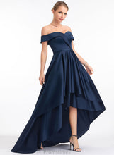 Load image into Gallery viewer, Gracelyn Satin Asymmetrical Ball-Gown/Princess Prom Dresses Off-the-Shoulder