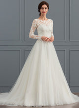 Load image into Gallery viewer, Sweep Wedding Dresses Dress Train Noelle Neck Wedding Ball-Gown/Princess Scoop Tulle