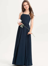 Load image into Gallery viewer, With A-Line Floor-Length Square Bow(s) Neckline Neveah Chiffon Junior Bridesmaid Dresses