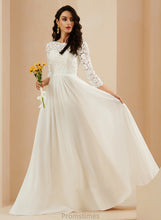 Load image into Gallery viewer, Dress Lace Train Sweep A-Line With Azaria Wedding Wedding Dresses