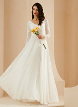 Load image into Gallery viewer, V-neck With Wedding Sweep Train Dress A-Line Lace Wedding Dresses Evangeline