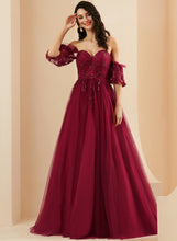 Load image into Gallery viewer, Sweep Sequins Julia Prom Dresses Ball-Gown/Princess Sweetheart Train Tulle With