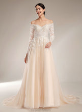 Load image into Gallery viewer, Dress Sequins Wedding Dresses Chapel Illusion Train With Ball-Gown/Princess Wedding Alaina