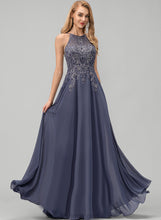 Load image into Gallery viewer, Prom Dresses A-Line Sequins With Floor-Length Alessandra Chiffon Scoop