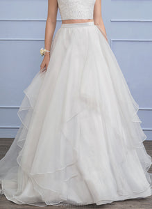 Organza Skirt Train Sweep Wedding Dresses Wedding Separates Caitlin