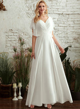 Load image into Gallery viewer, Split A-Line Floor-Length Lace With Wedding Dresses Front Dress Arely Wedding V-neck