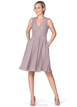 Load image into Gallery viewer, Londyn Floor Length A-Line/Princess V-Neck Sleeveless Natural Waist Bridesmaid Dresses