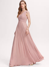 Load image into Gallery viewer, V-neck Chiffon Prom Dresses Amani Floor-Length Ruffle A-Line With