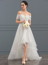 Load image into Gallery viewer, A-Line With Wedding Sequins Evie Organza Dress Wedding Dresses Asymmetrical