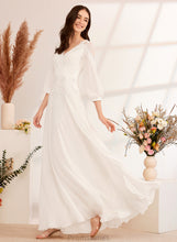 Load image into Gallery viewer, V-neck A-Line Wedding Dress Wedding Dresses Shaylee Lace Floor-Length With