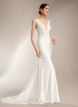 Load image into Gallery viewer, Sequins Sheath/Column Train With Dress V-neck Wedding Wedding Dresses Mara Court